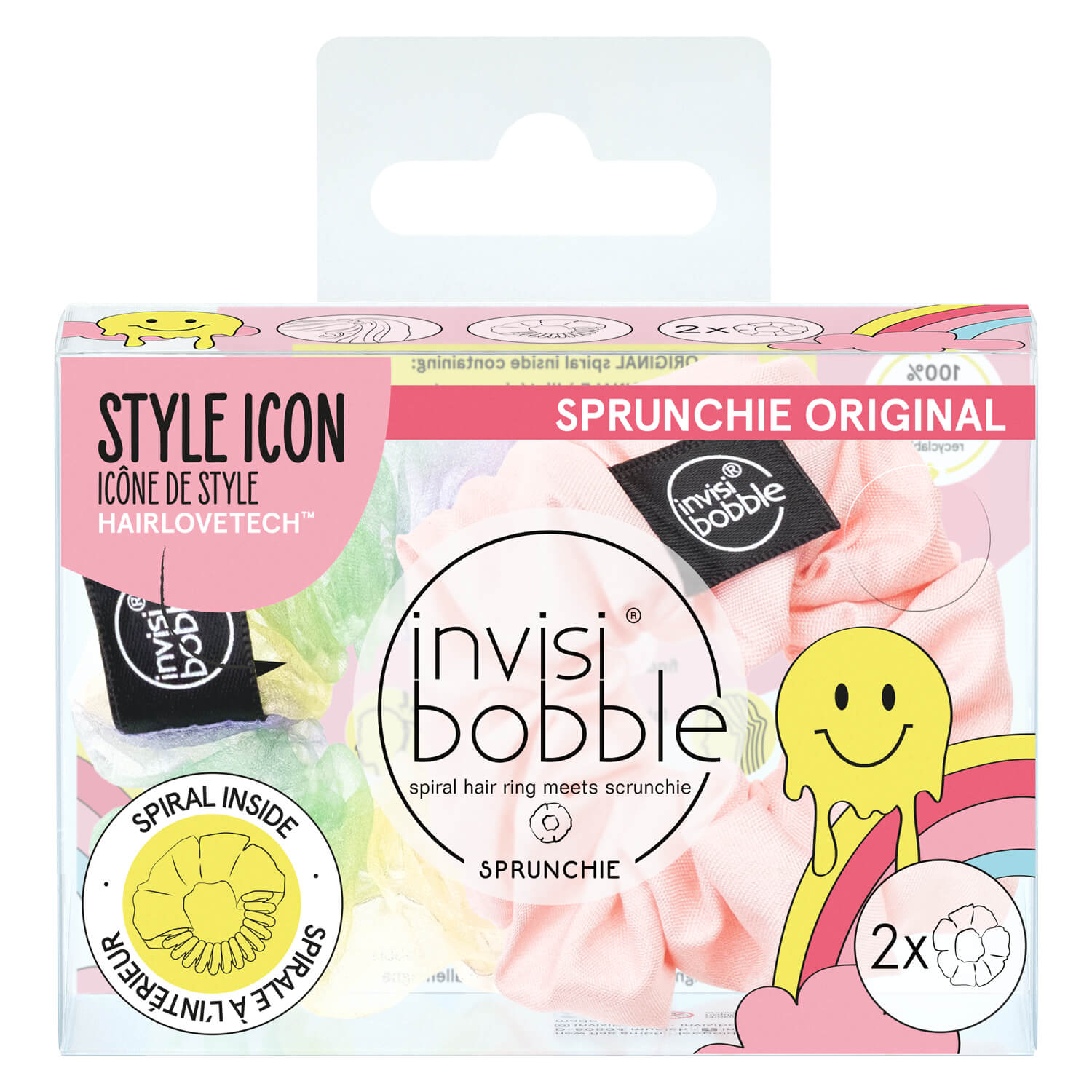 Invisibobble Sprunchie – Retro Dreamin‘ Hue-Man Love Duo