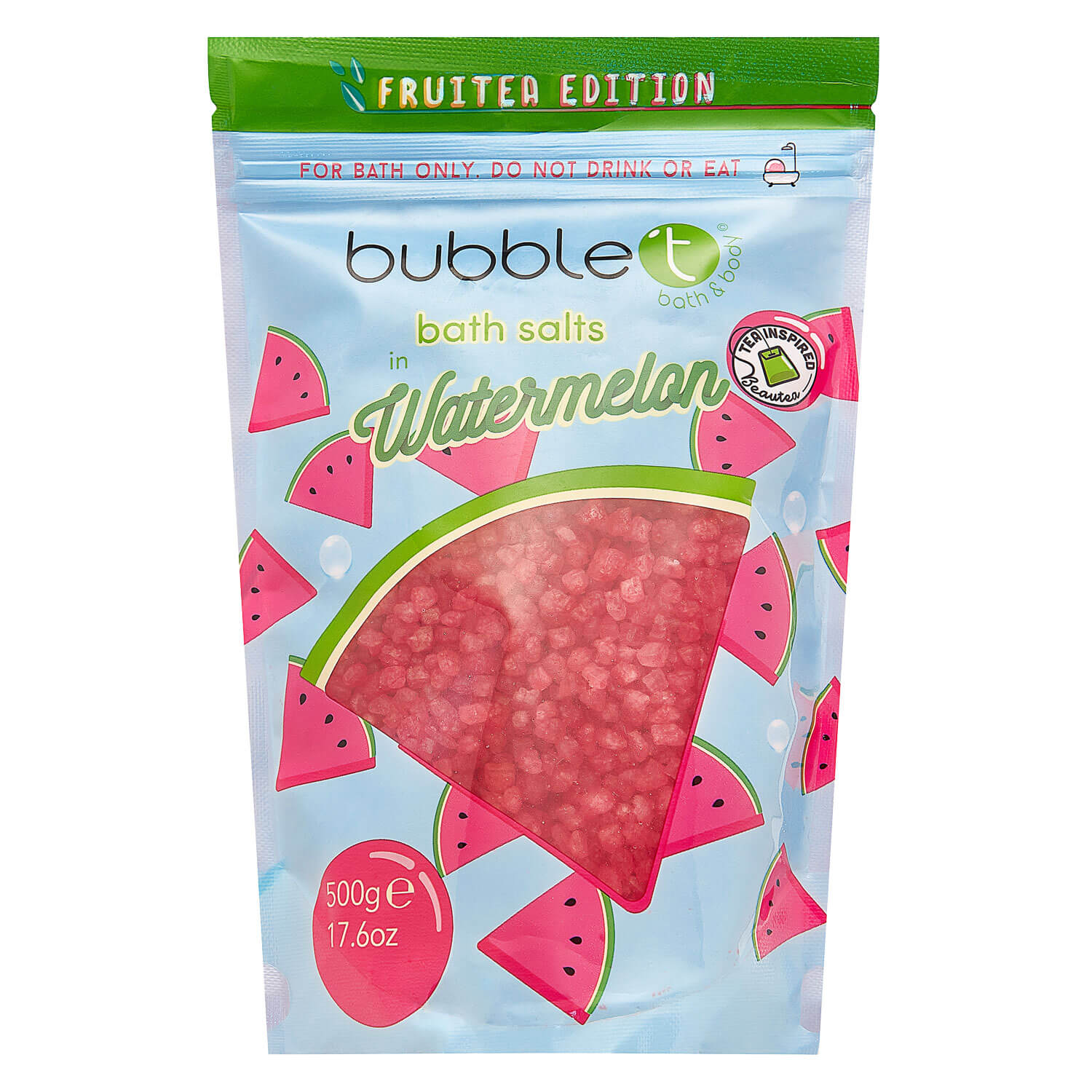Bubble T – Fruitea Bath Salts Watermelon 500g