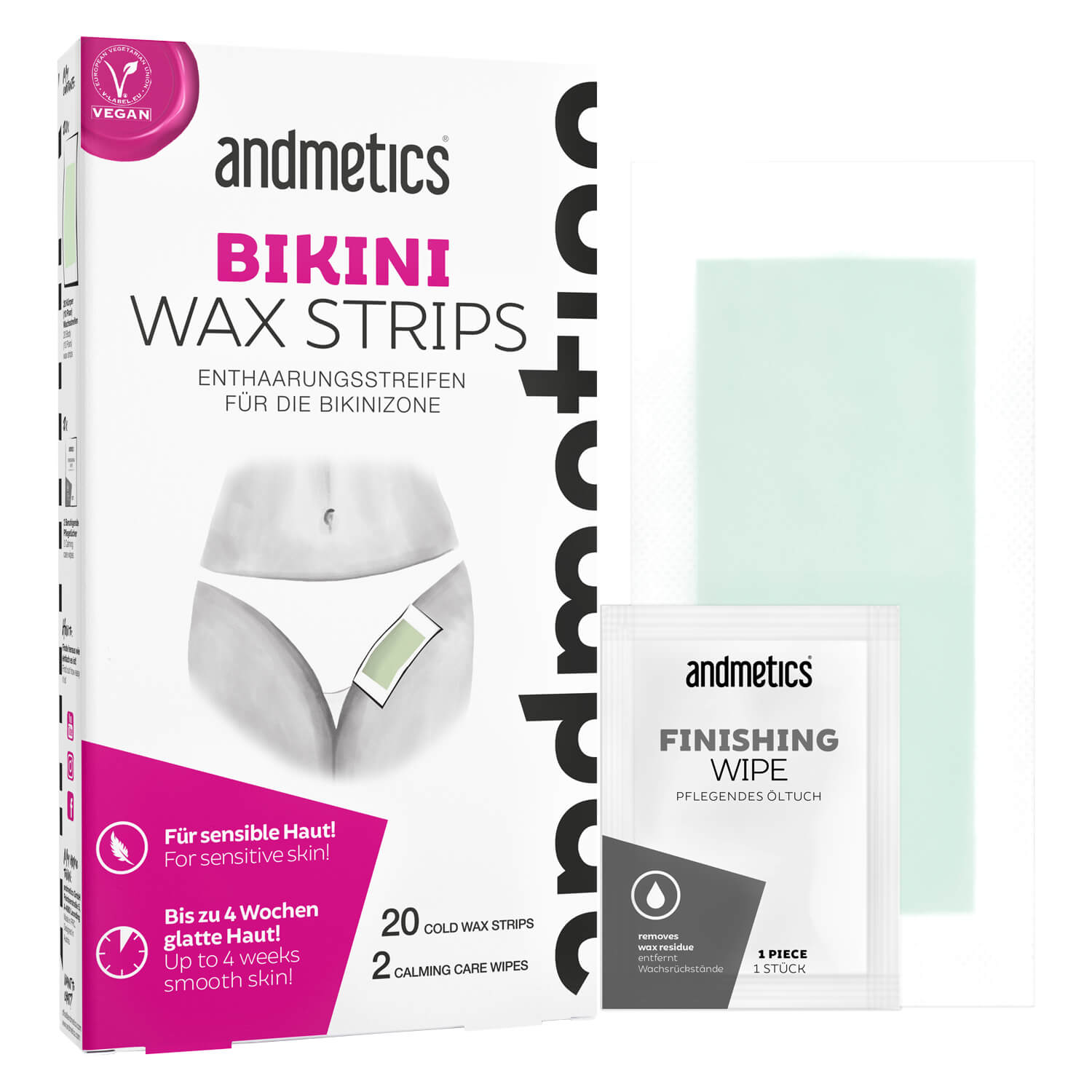 Andmetics - Bikini Wax Strips 20x