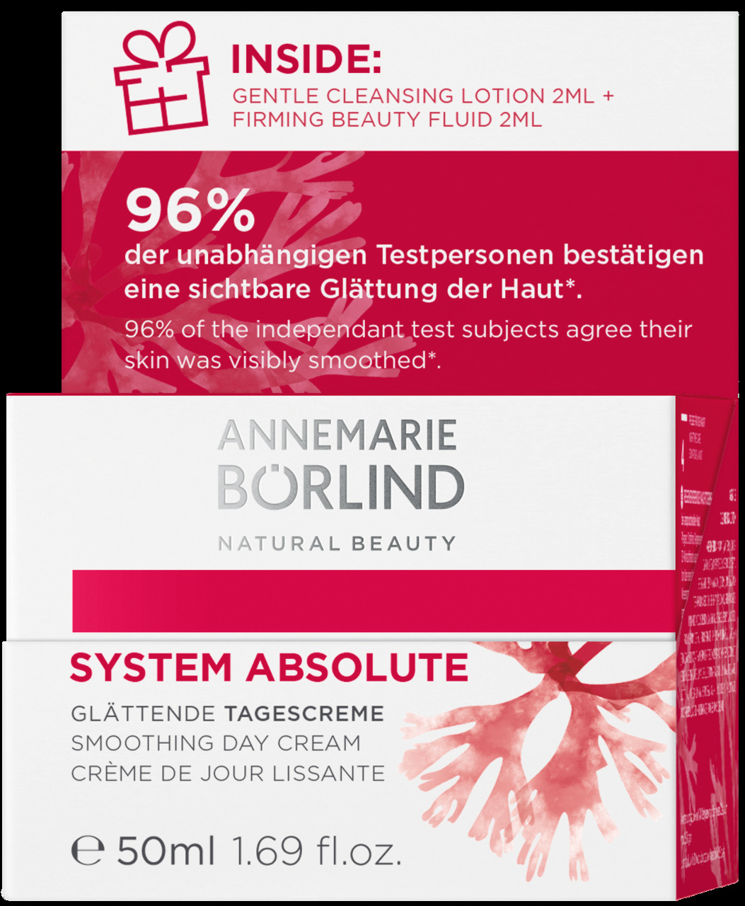 Annemarie Börlind System Absolute – Limited Design Glättende Tagescreme + Cross-Sampling: Reinigungsemulsion & Beauty 50ml