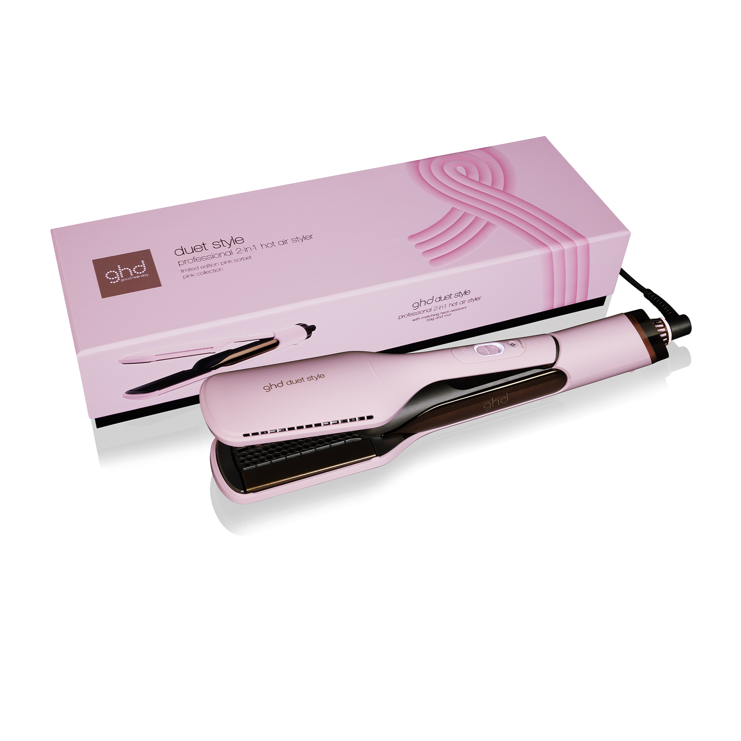 Ghd Pink-Sorbet Collection – Duet Style™ Limited Edition Hot Air Styler 1x