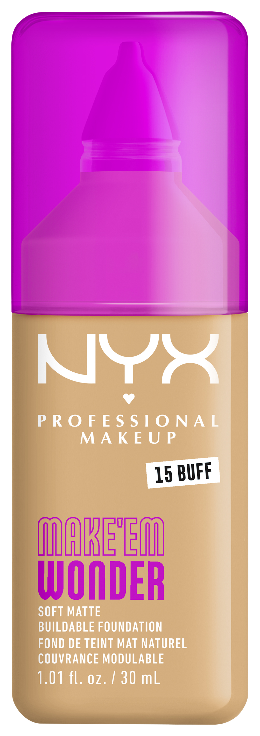Nyx Professional Makeup Make 'em Wonder - Foundation 15 Buff 30ml