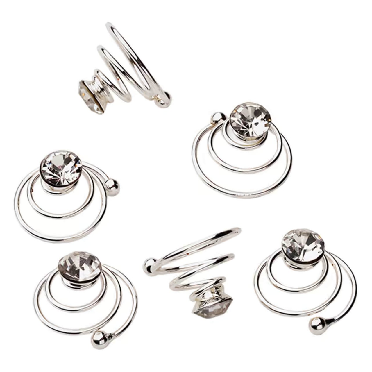 Celebride Spirales Curlies avec une Pierre-strass étincelante