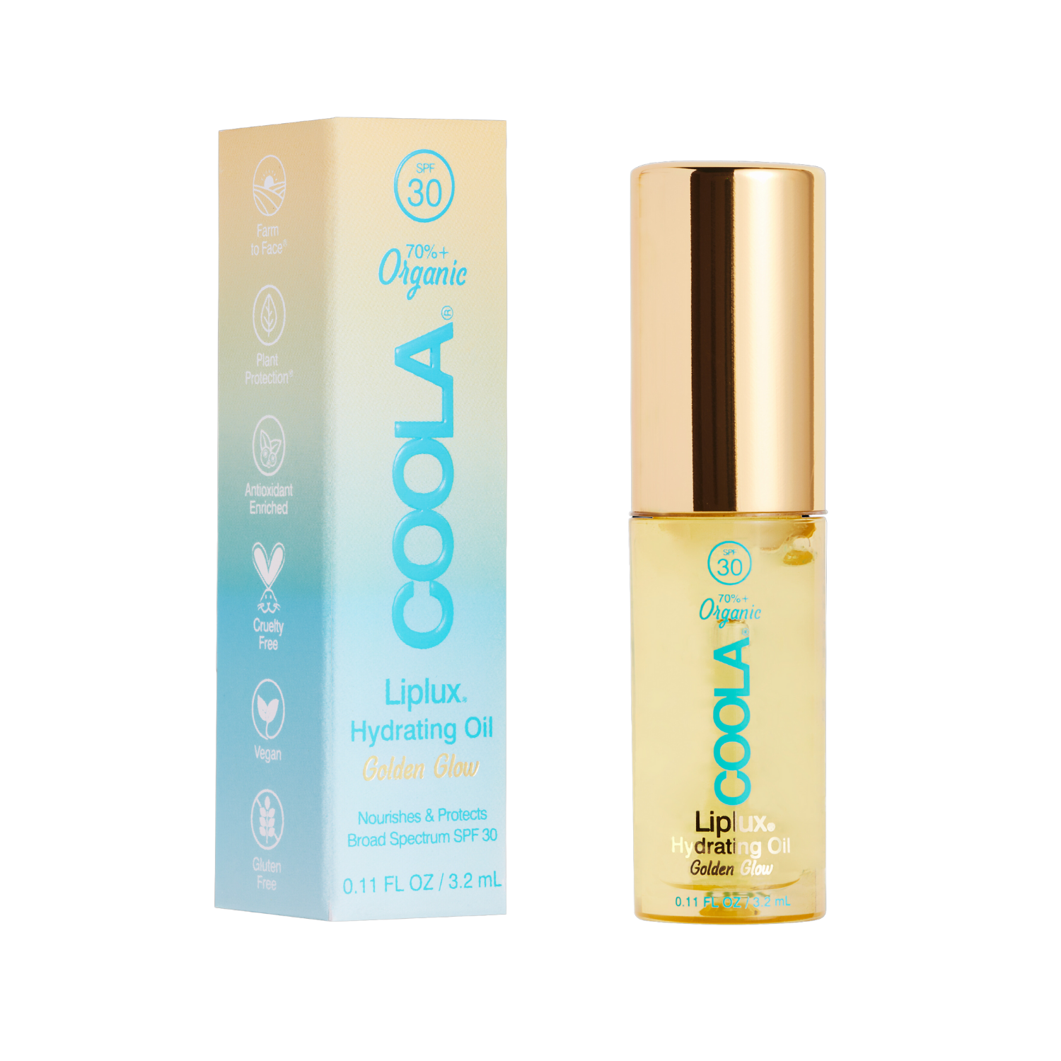 Coola – Classic Liplux Organic Hydrating Lip Oil Sunscreen Spf30 3.2ml