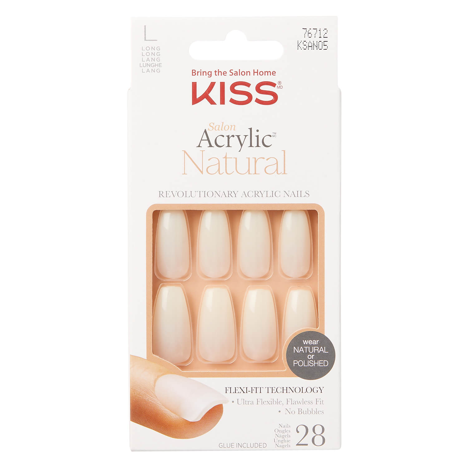 Kiss Nails – Natural Nails Strong Enough 28x