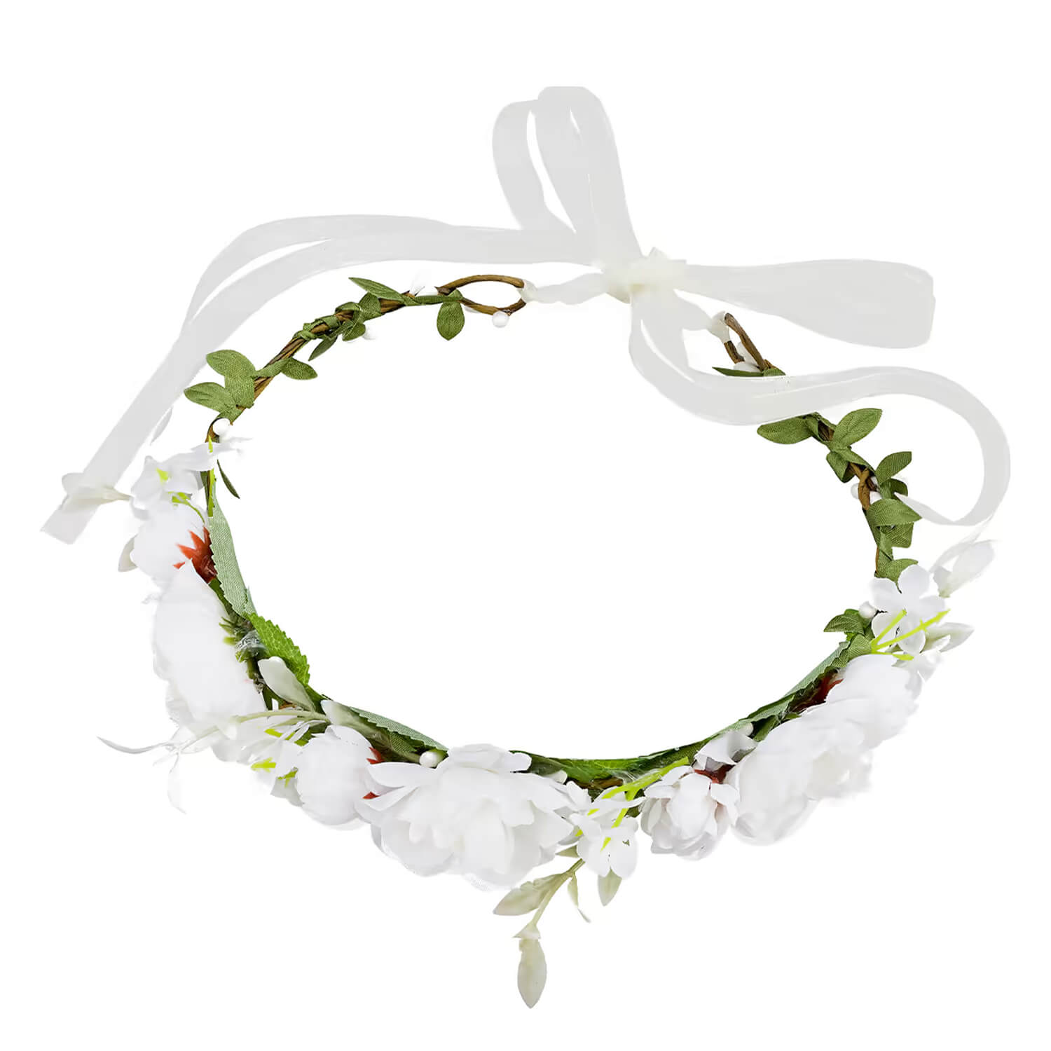 Trisa Celebride Blumenkranz Schleife Kids Weiss 1x