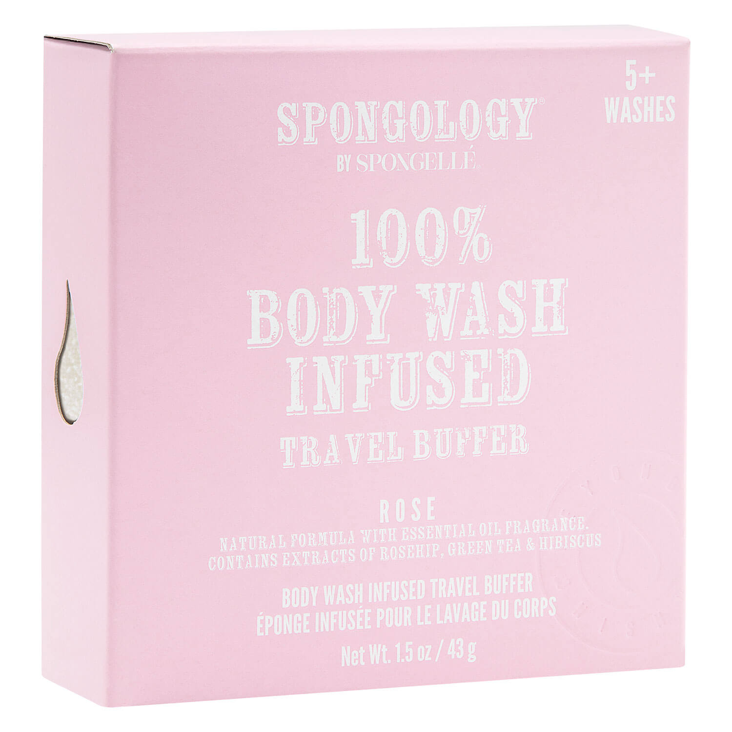 Spongellé Travel Buffer – Rose 43g