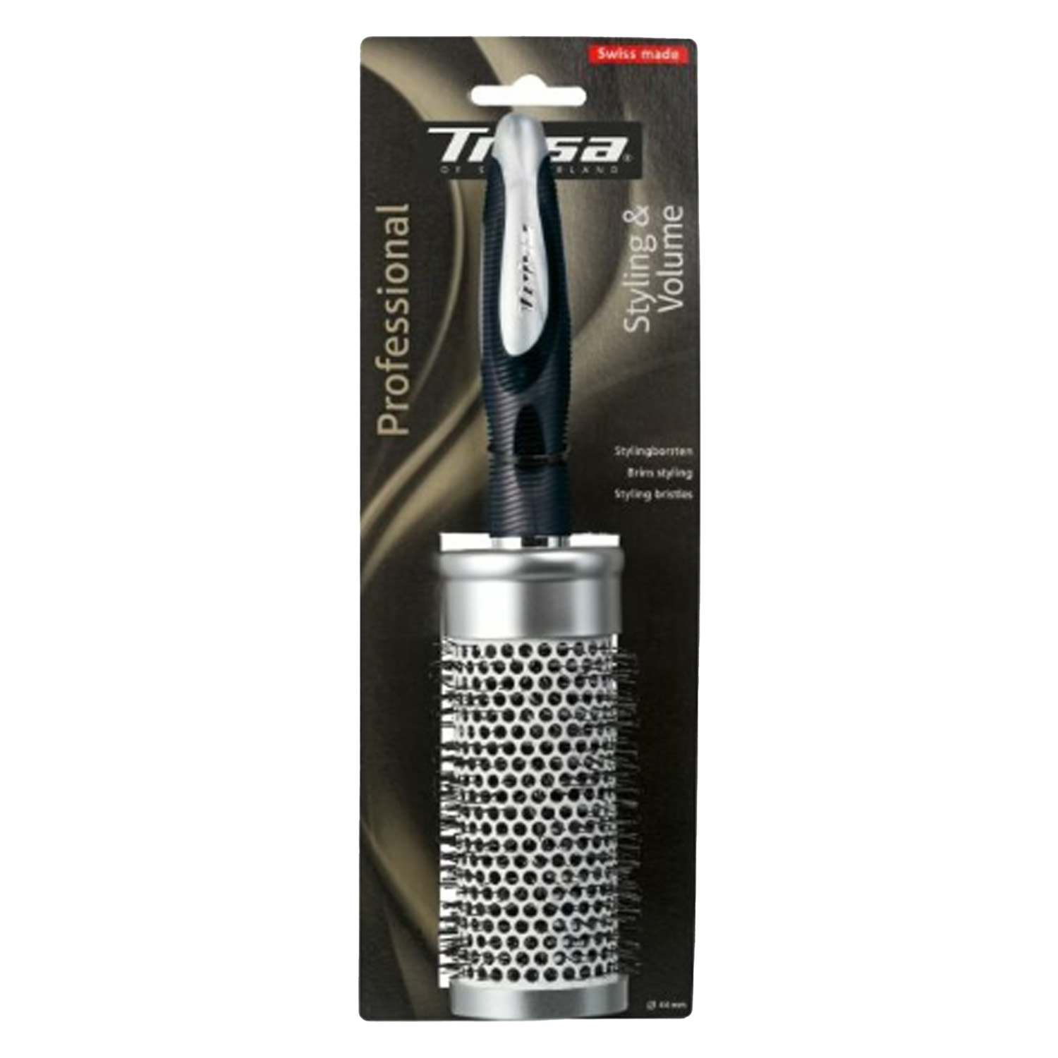 Trisa Of Switzerland Trisa Hair Care – Professional Styling & Volume Stylingborsten Schwarz 34mm