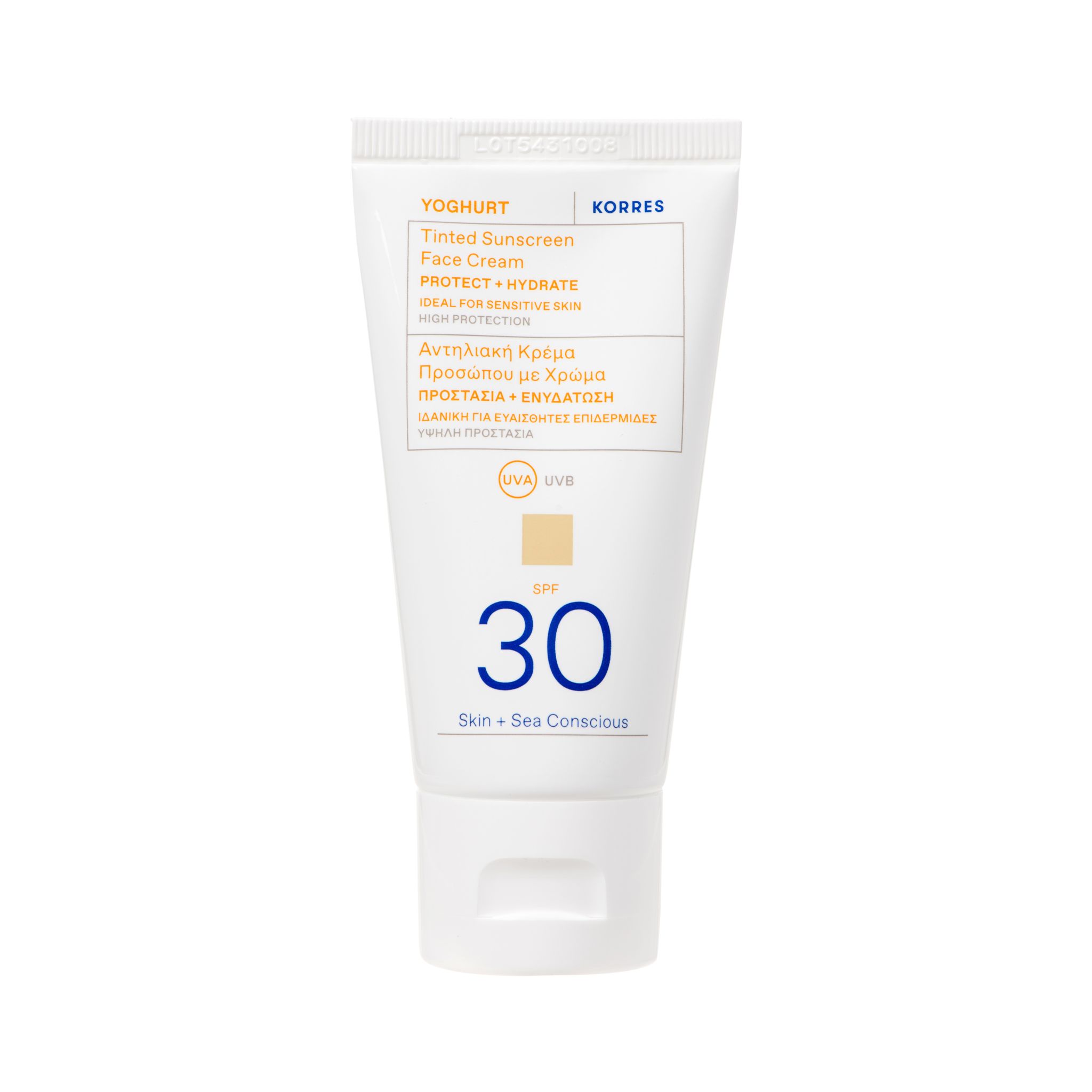 Korres Care – Yoghurt Getönte Sonnencreme Für Das Gesicht Spf30 50ml