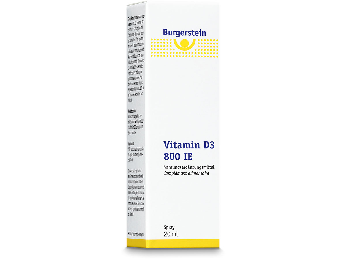 Burgerstein – Vitamin D3 800 Ie Spray 20ml