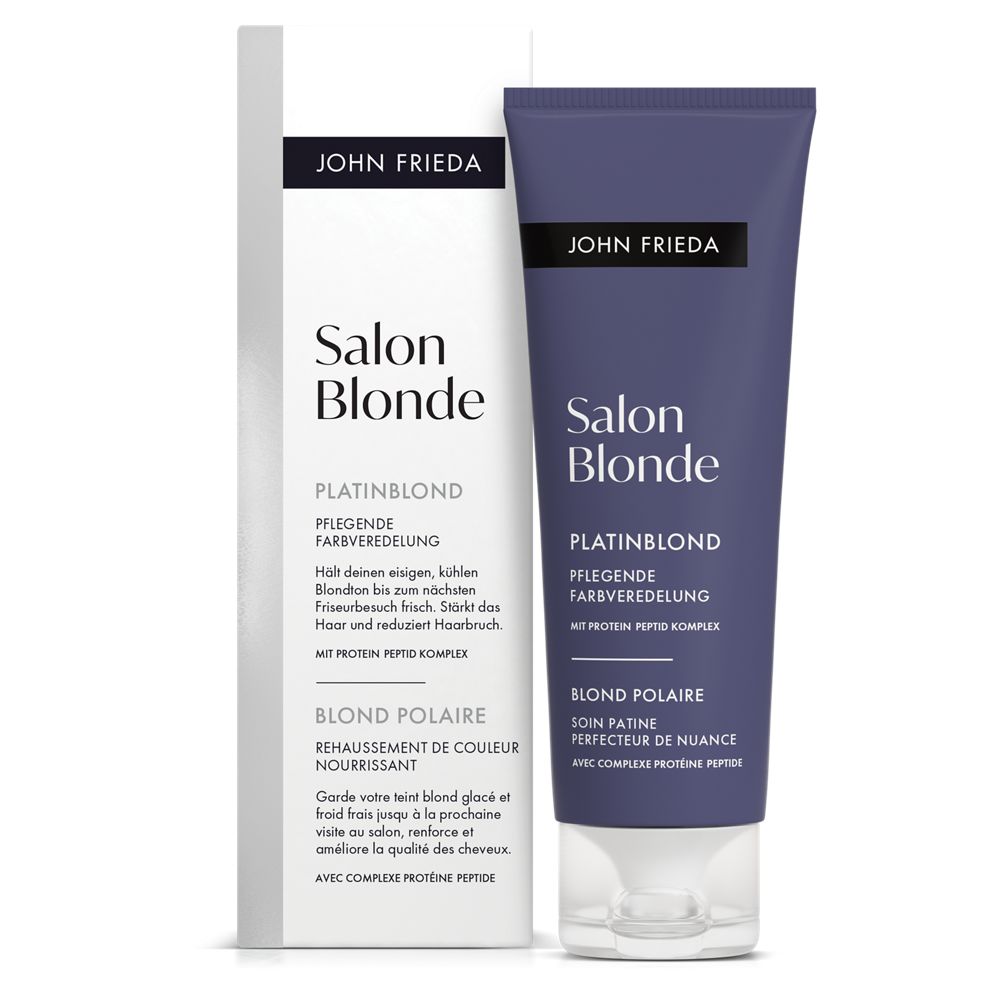 John Frieda Salon Blonde – Coloration Platinblond Pflegende Farbveredelung 120ml