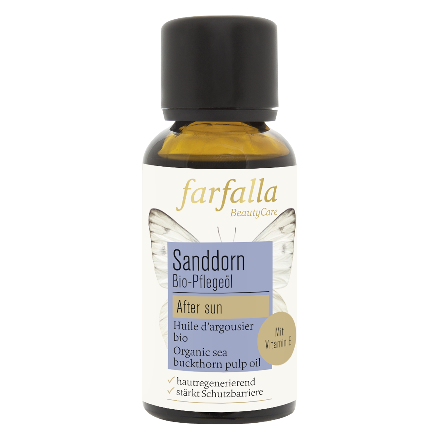 Farfalla Bio-Pflegeöl – Sanddornfruchtfleisch Bio-Pflegeöl After Sun 30ml