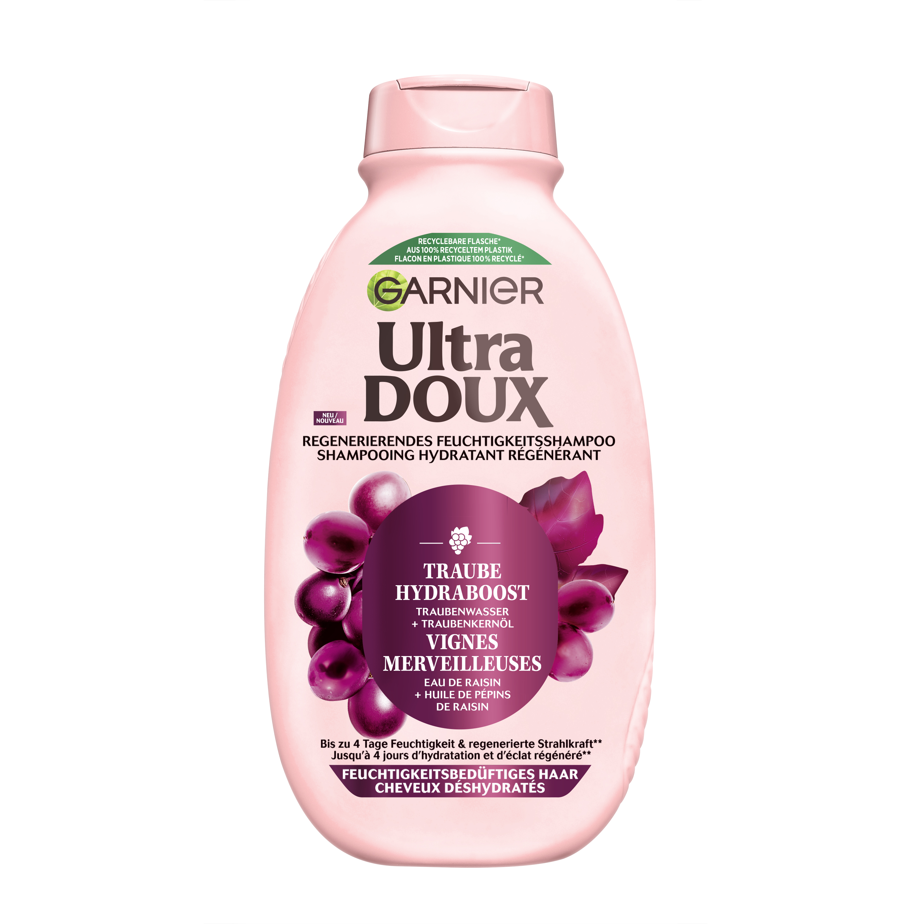 Garnier Ultra Doux Haircare - Regenerierendes Feuchtigkeitsspendendes Shampoo Traube Hydraboost 300ml