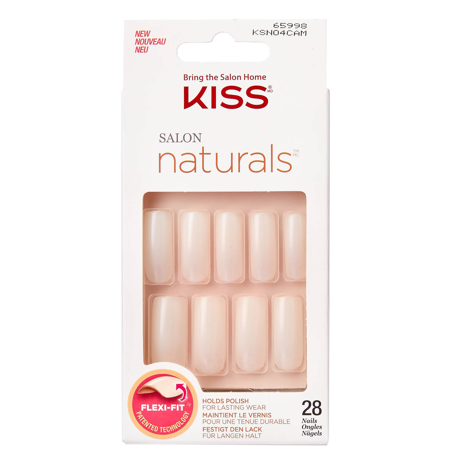 Kiss Nails - Natural Nails Go Rouge 28x