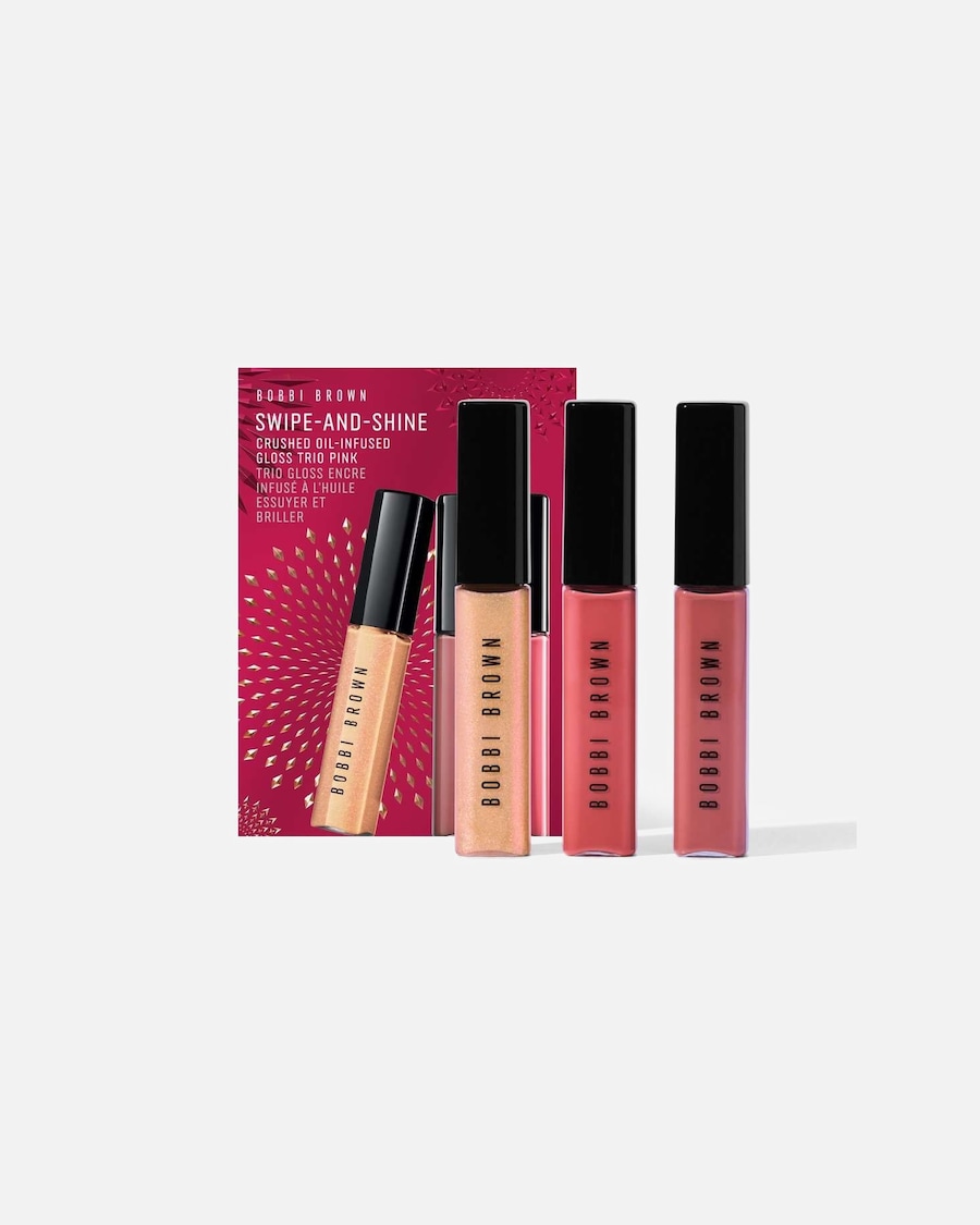 Bobbi Brown Bb Specials – Swipe-And-Shine Crushed Oil-Infused Gloss Set – Pink 1x