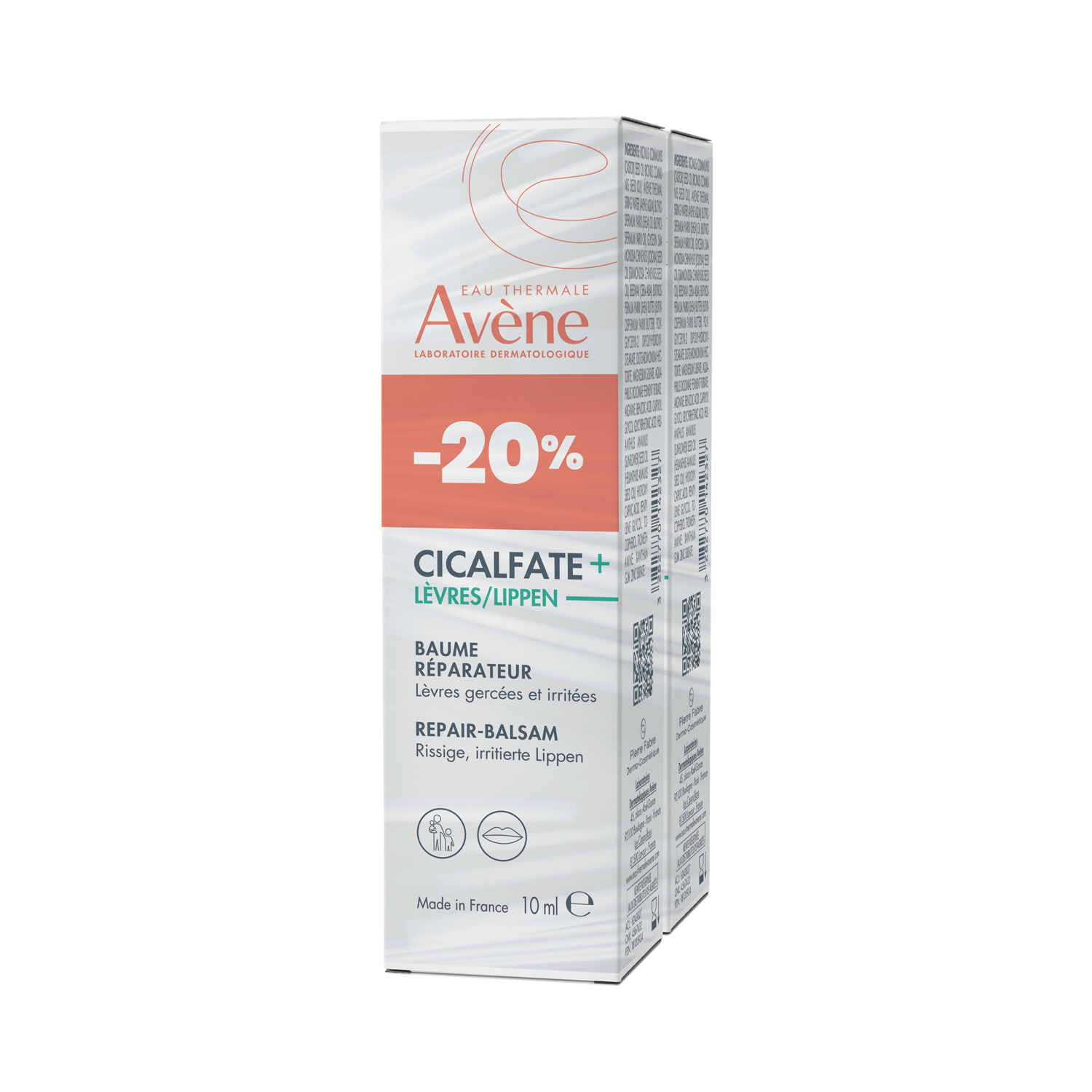 Eau Thermale Avène Cicalfate+ - Cicalfate+ Duo Repair-Lippenbalsam 1x