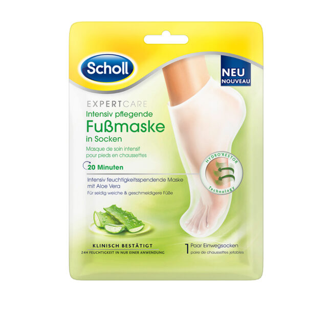 Scholl Care – Intensiv Feuchtigkeitsspendende Fussmaske Mit Aloe Vera 1x