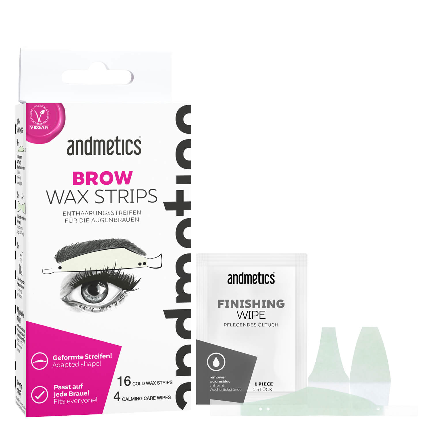 Andmetics – Brow Wax Strips Women