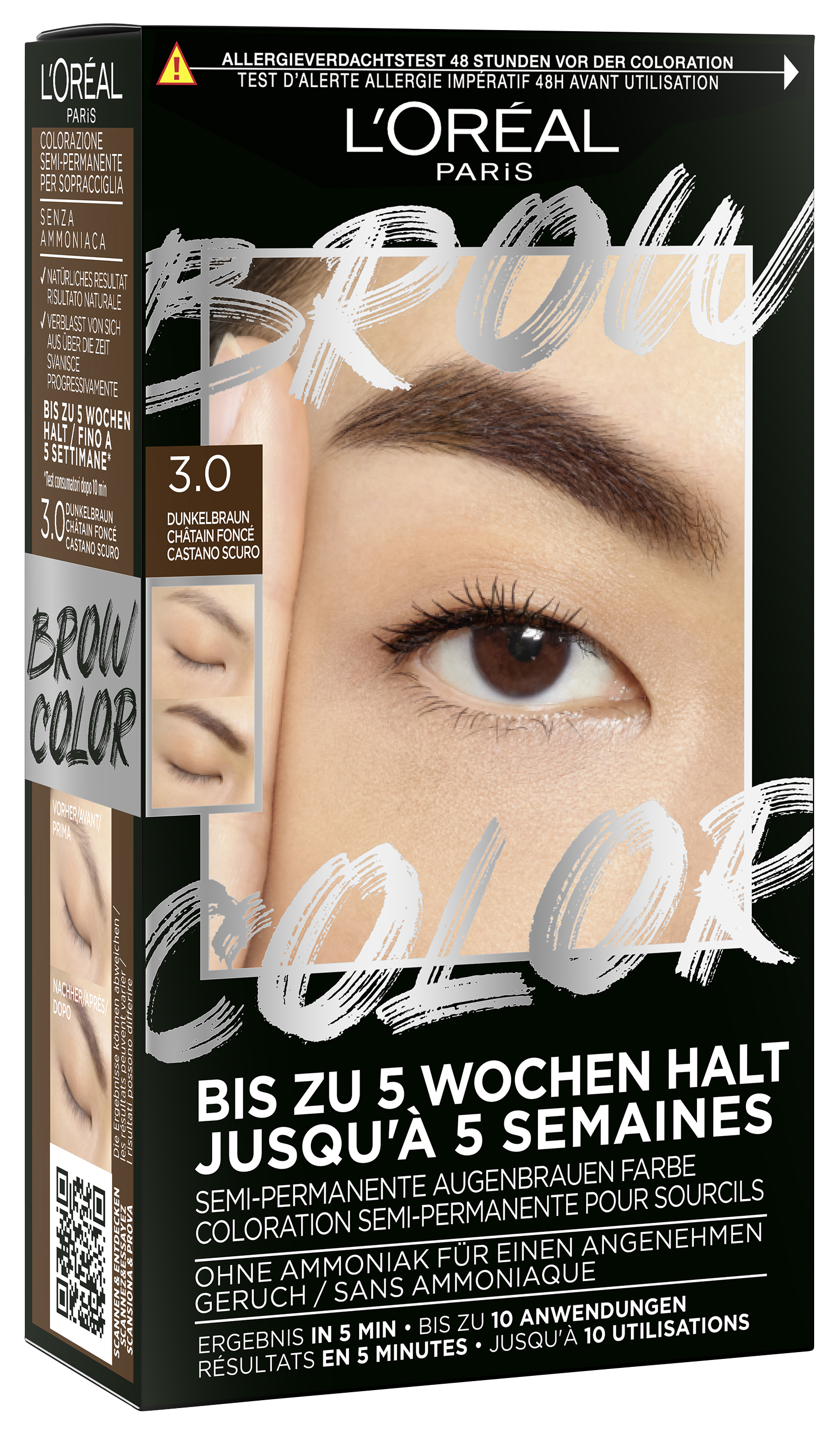 L’oréal Paris L’oreal Brow Color – Brow Color Augenbrauenfarbe – Dunkelbraun 1stk