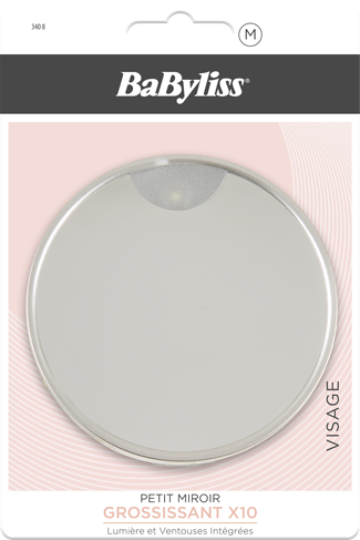 Babyliss - Led Vergrösserungsspiegel X10 Mit Saugnäpfen 1stk