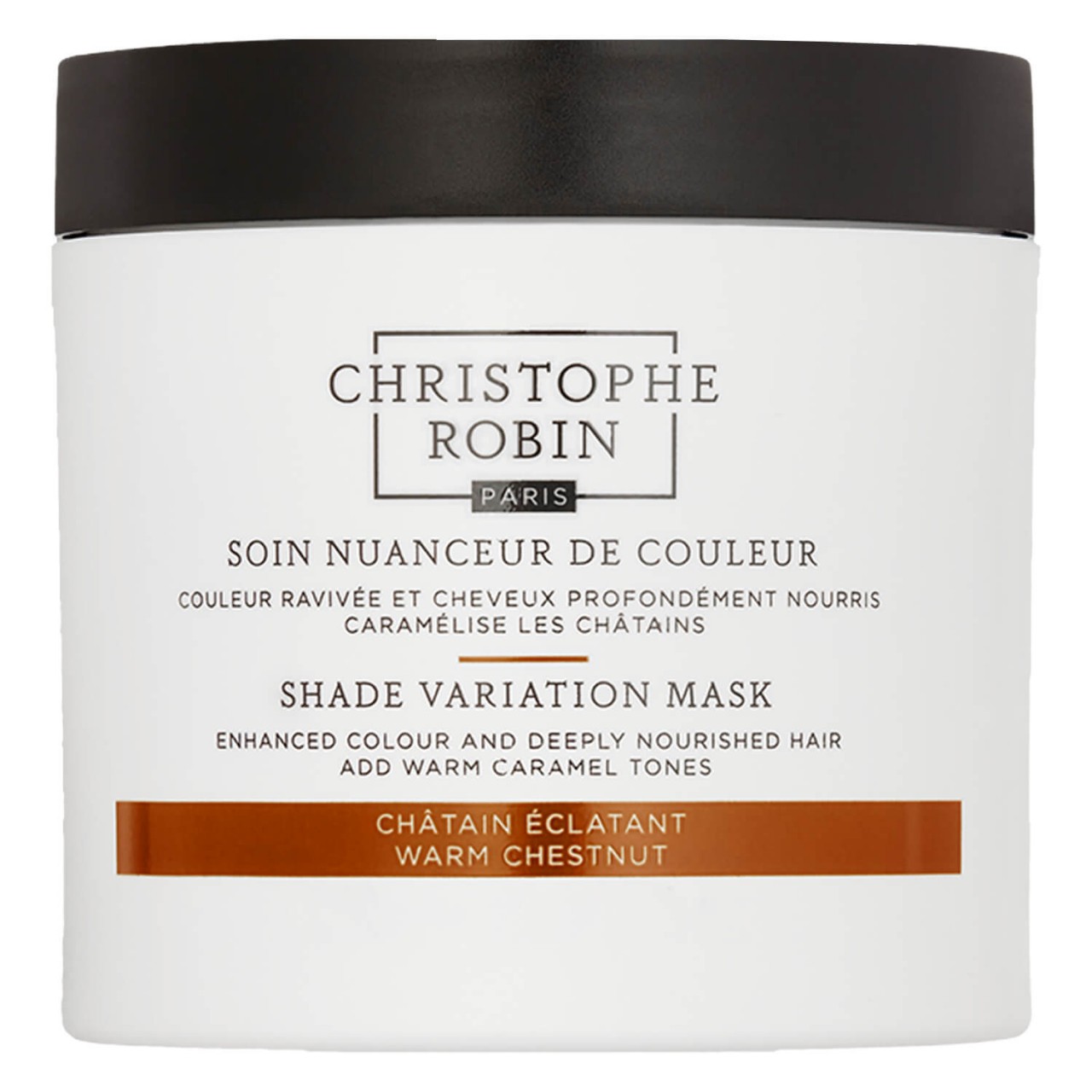 Soin nuanceur de couleur châtain éclatant