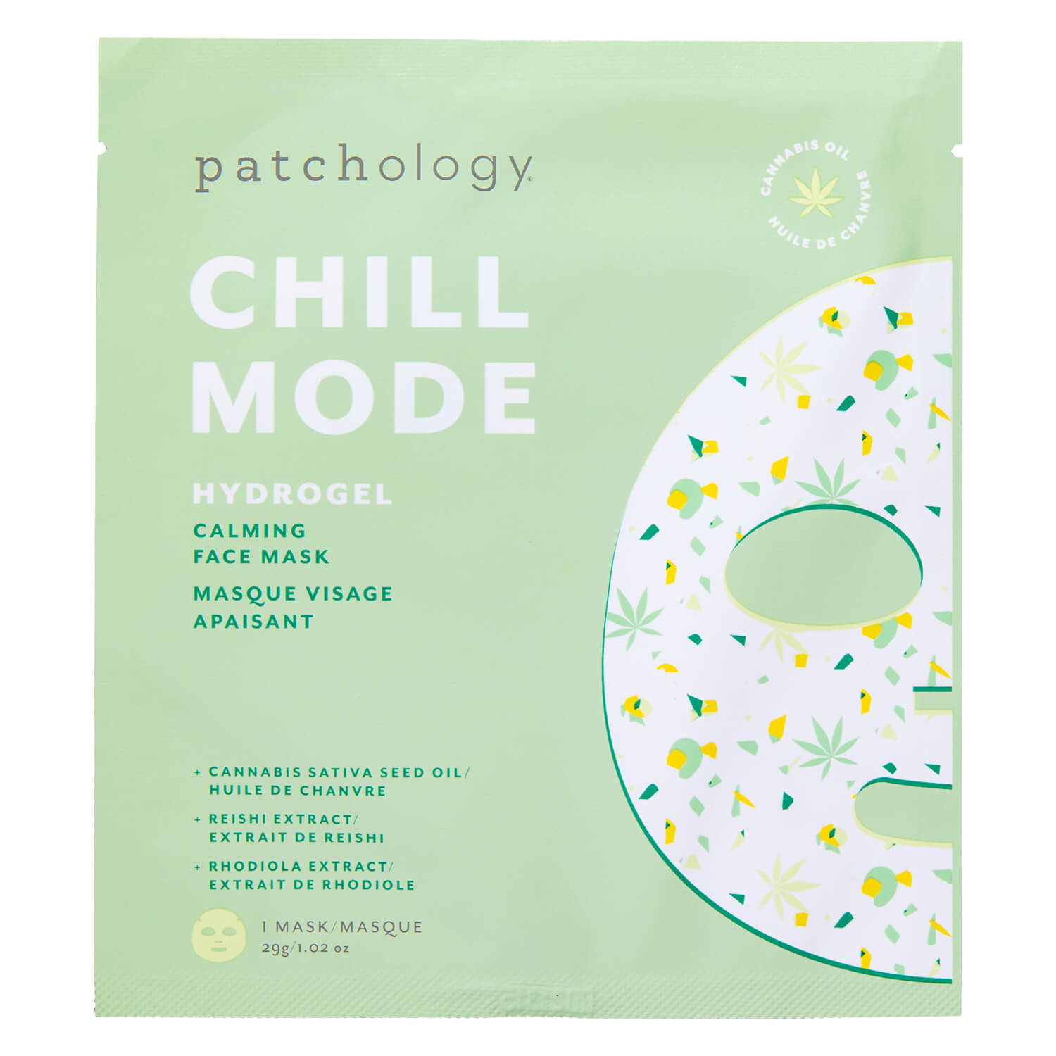 Patchology Chill Mode Hydrogel Calming Face Mask 1x