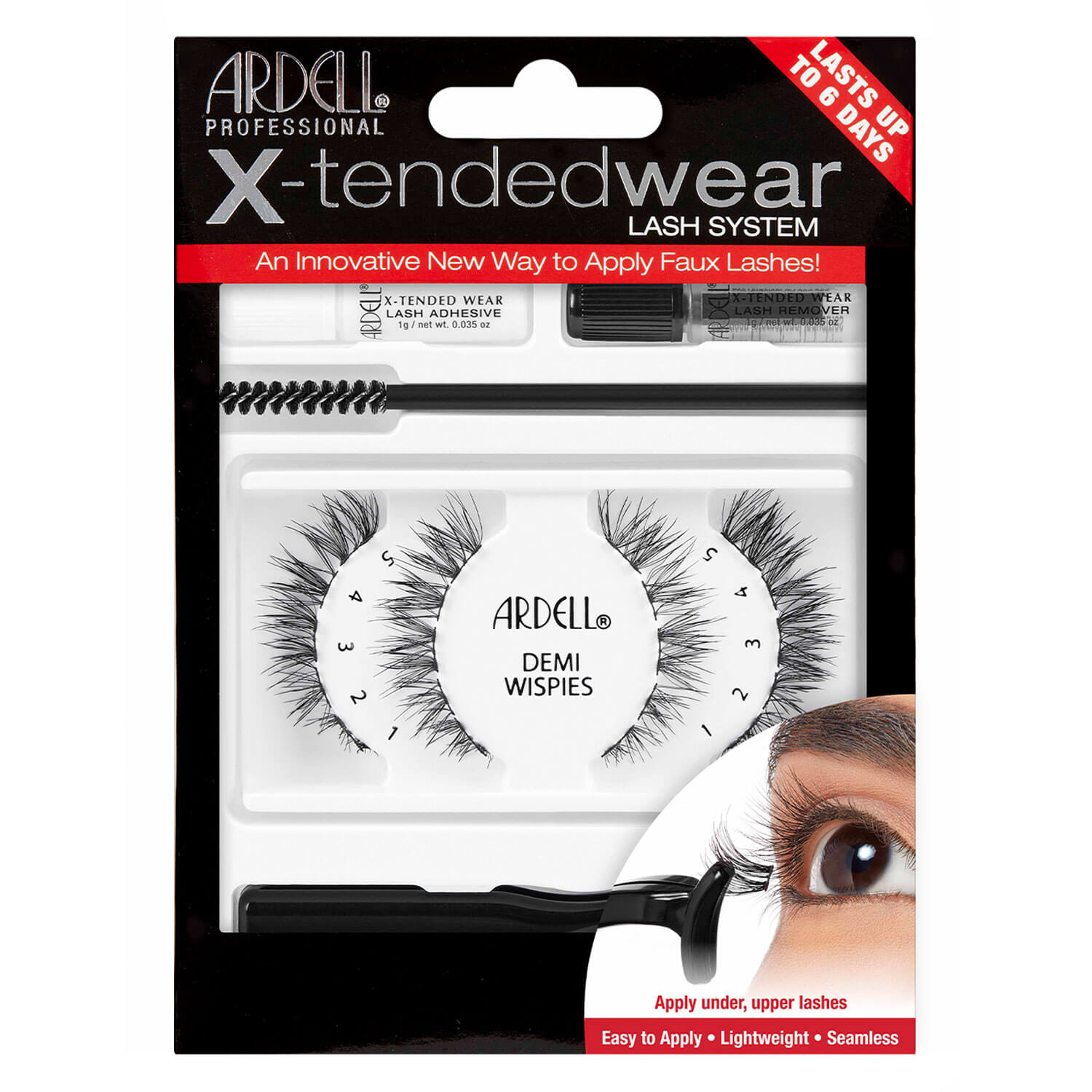 Ardell False Lashes - Xtendedwear Demi Wispies 1x