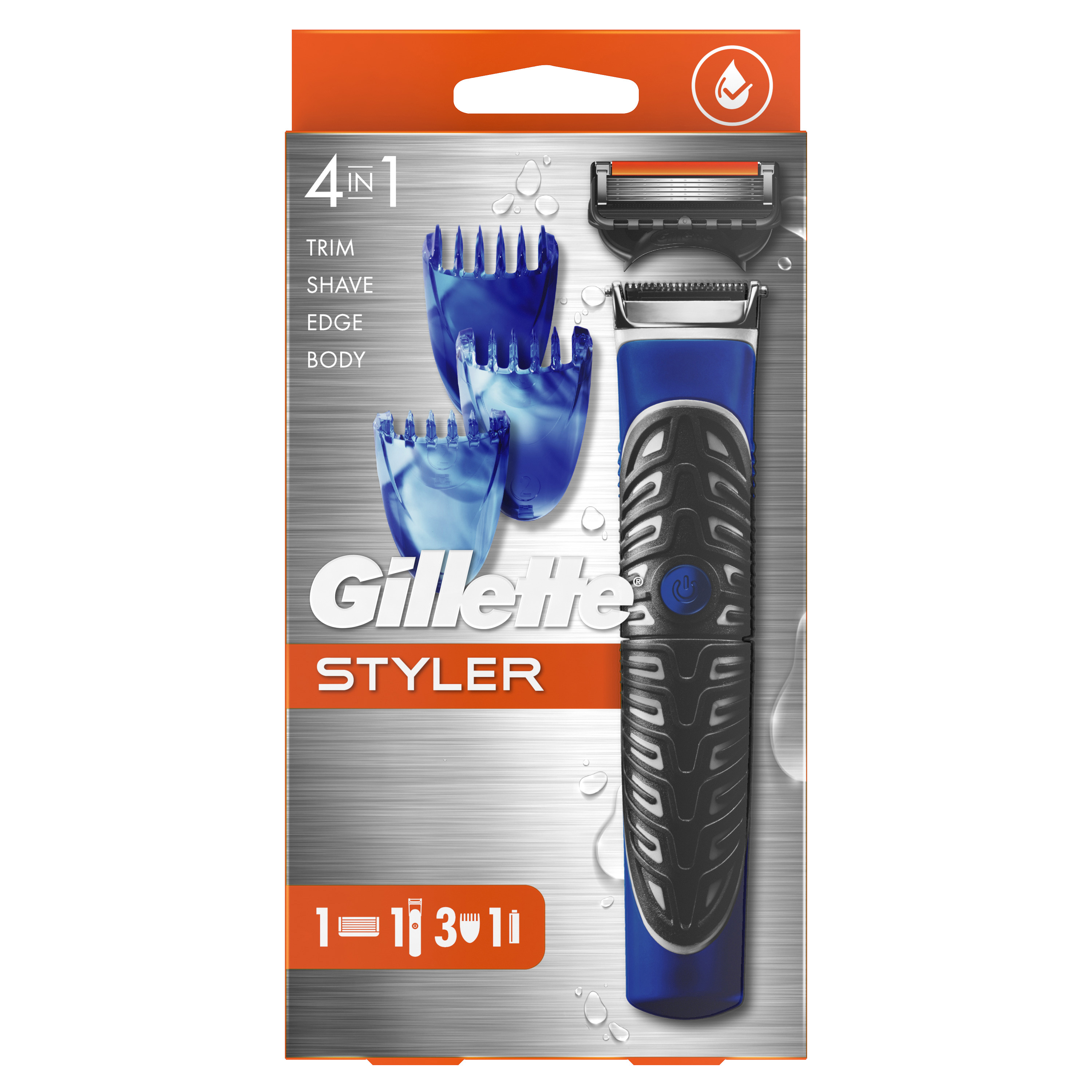 Gillette - Proglide Styler Rasierapparat Mit 1 Klinge 1stk