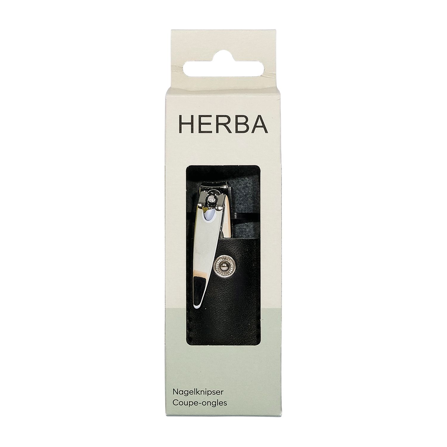 Herba – Nagelknipser Mit Etui Vernickelt 1stk