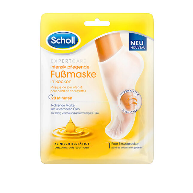 Scholl Care - Intensiv Pflegende Fussmaske Mit 3-Fach Öl 1x