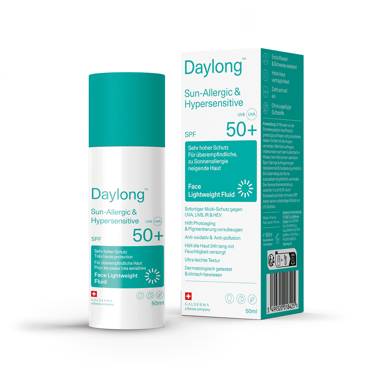 Daylong Face - Lightweight Fluid Spf 50+ 50ml