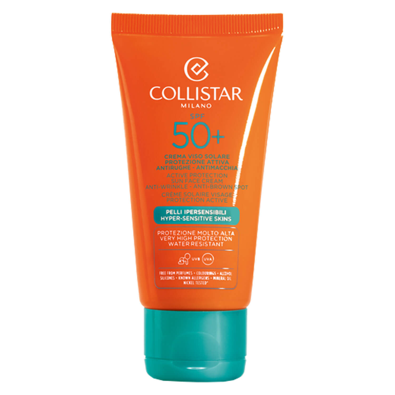 Collistar Cs Sun – Active Protection Sun Face Cream Anti-Wrinkle Spf 50+ 50ml