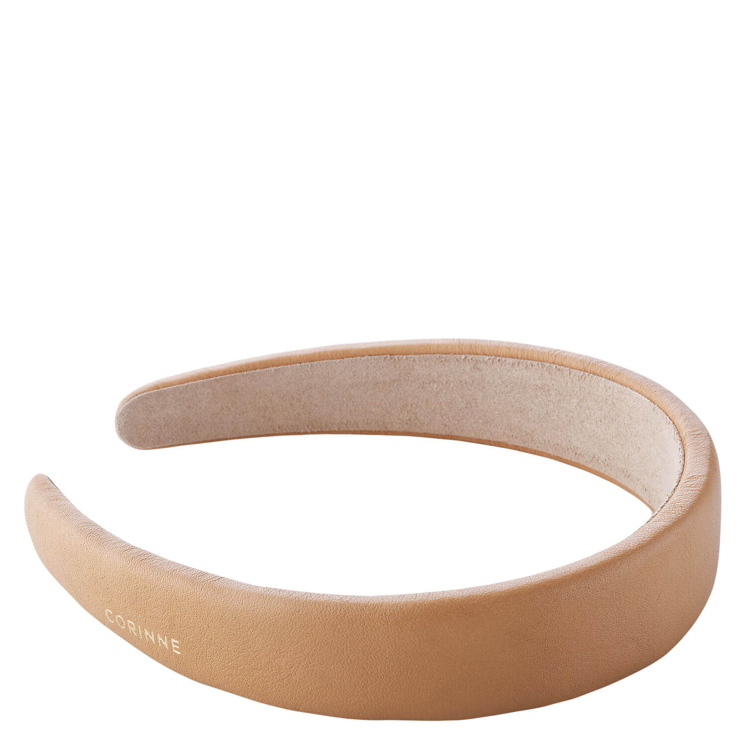 Corinne World – Vegan Diadem Wide Plain Camel