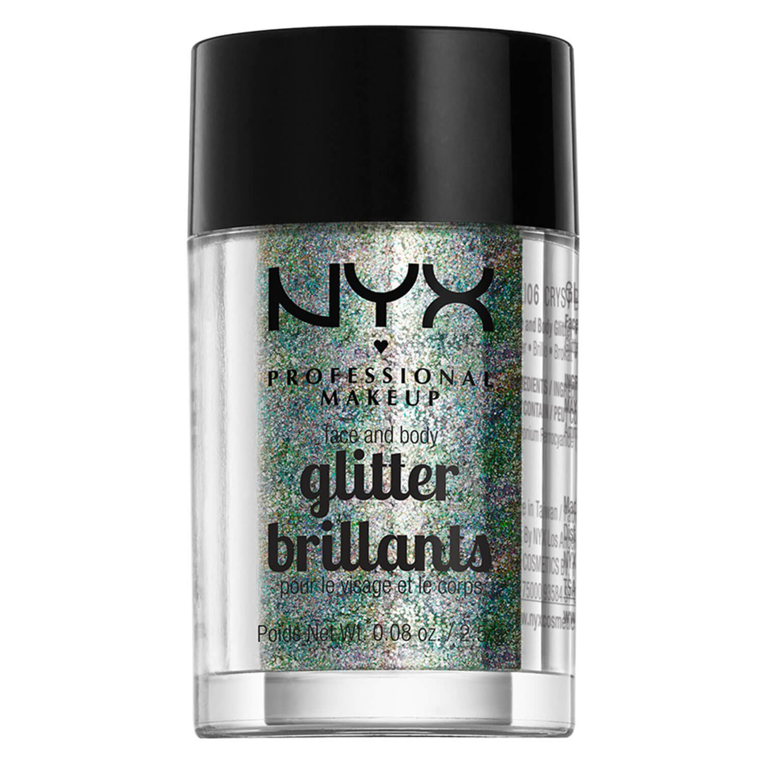Nyx Professional Makeup Face & Body Glitter – Crystal 2.5g