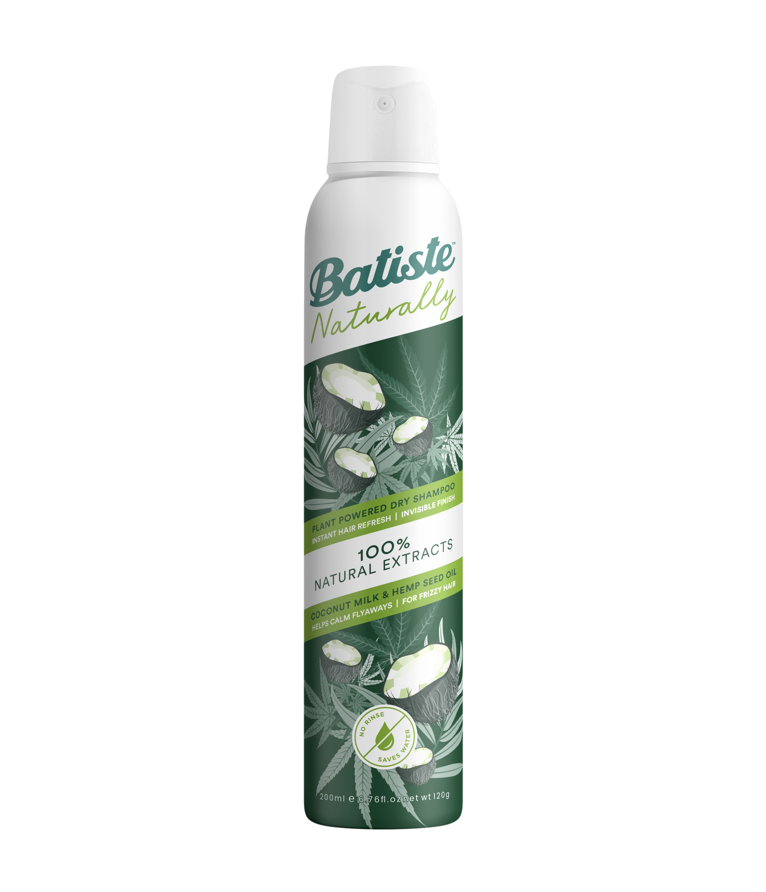 Batiste - Naturally Coconut&Hemp Seed Oil Trockenshampoo 200ml