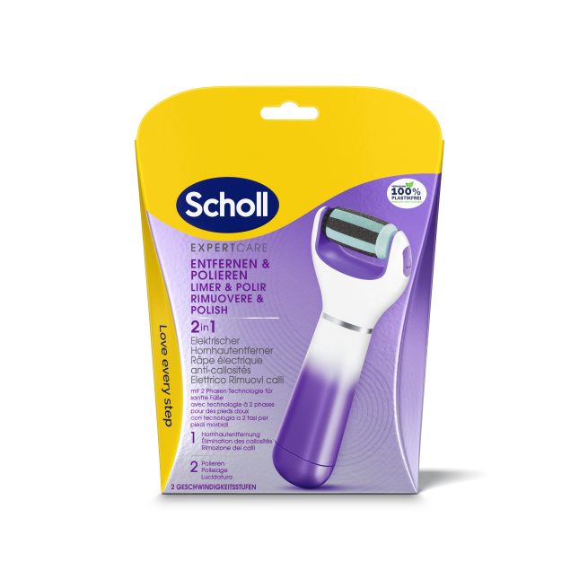Scholl Expert Care - Elektrischer Hornhautentferner Purple 1x