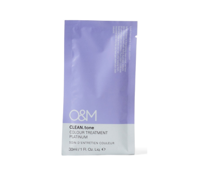 O&M Haircare - Clean.Tone Cool Blonde Colour Treatment Sachet 30ml