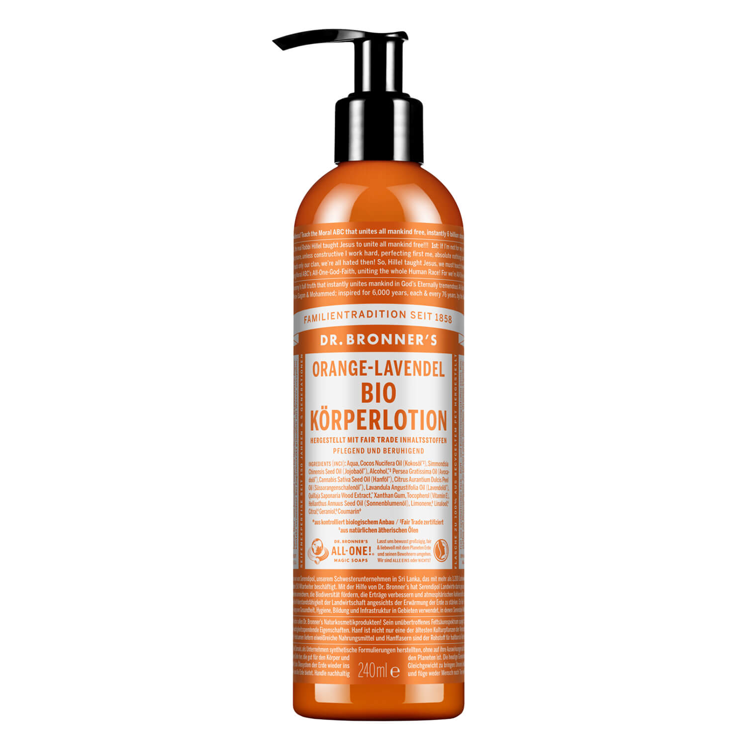 Dr. Bronner's - Body Lotion Orange Lavender 240ml