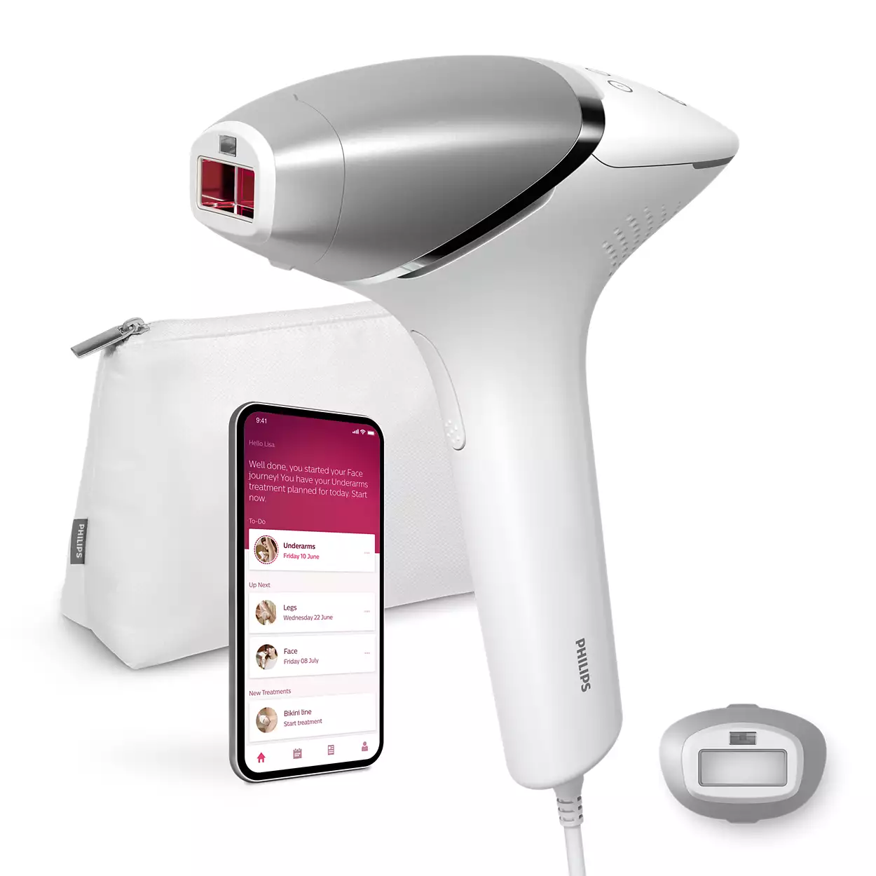 Philips - Lumea Ipl 8000 Series Ipl Haarentfernungsgerät Mit Senseiq Bri940/00 1x