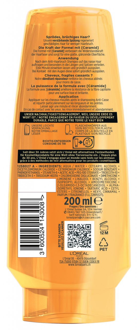 LOréal Elseve Haircare - Anti-haarbruch Pflegende Aufbau-spülung
