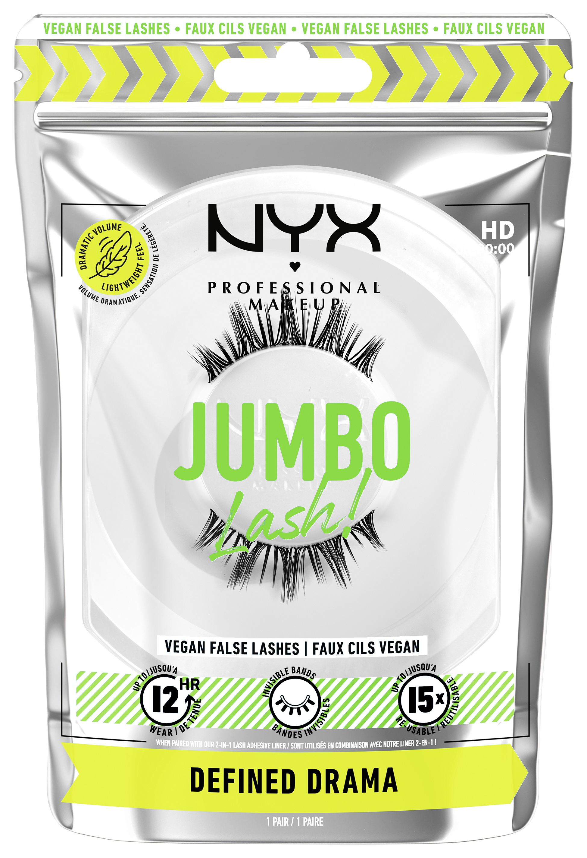 Nyx Professional Makeup Jumbo Lash! – Künstliche Wimpern 8 Full Defined Drama 1x