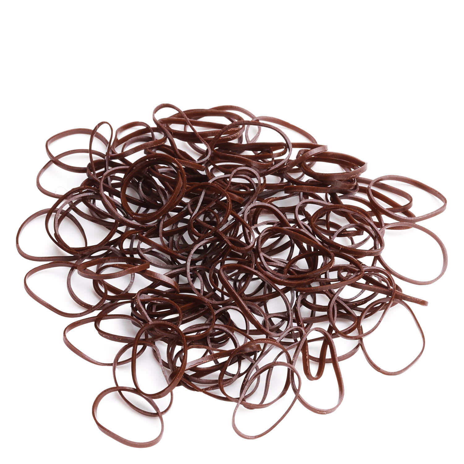 Dailygo - Mini-Haargummi Silikon Braun 120x