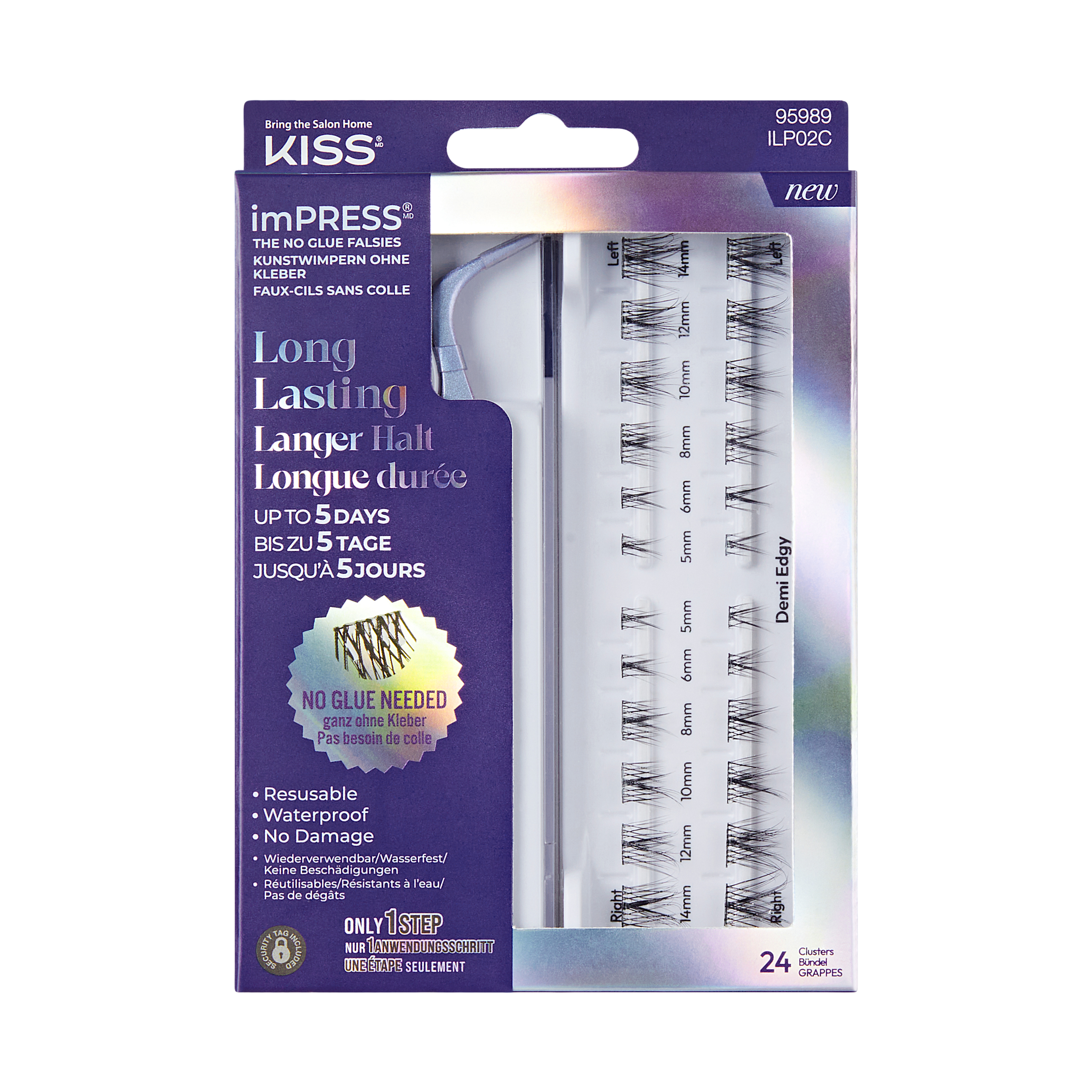 Kiss Lashes – Impress Press On Wearever 02 – Demi Edgy 1x