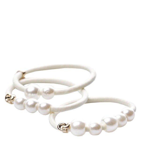 Image of Corinne World - Hair Tie Pearls Off White