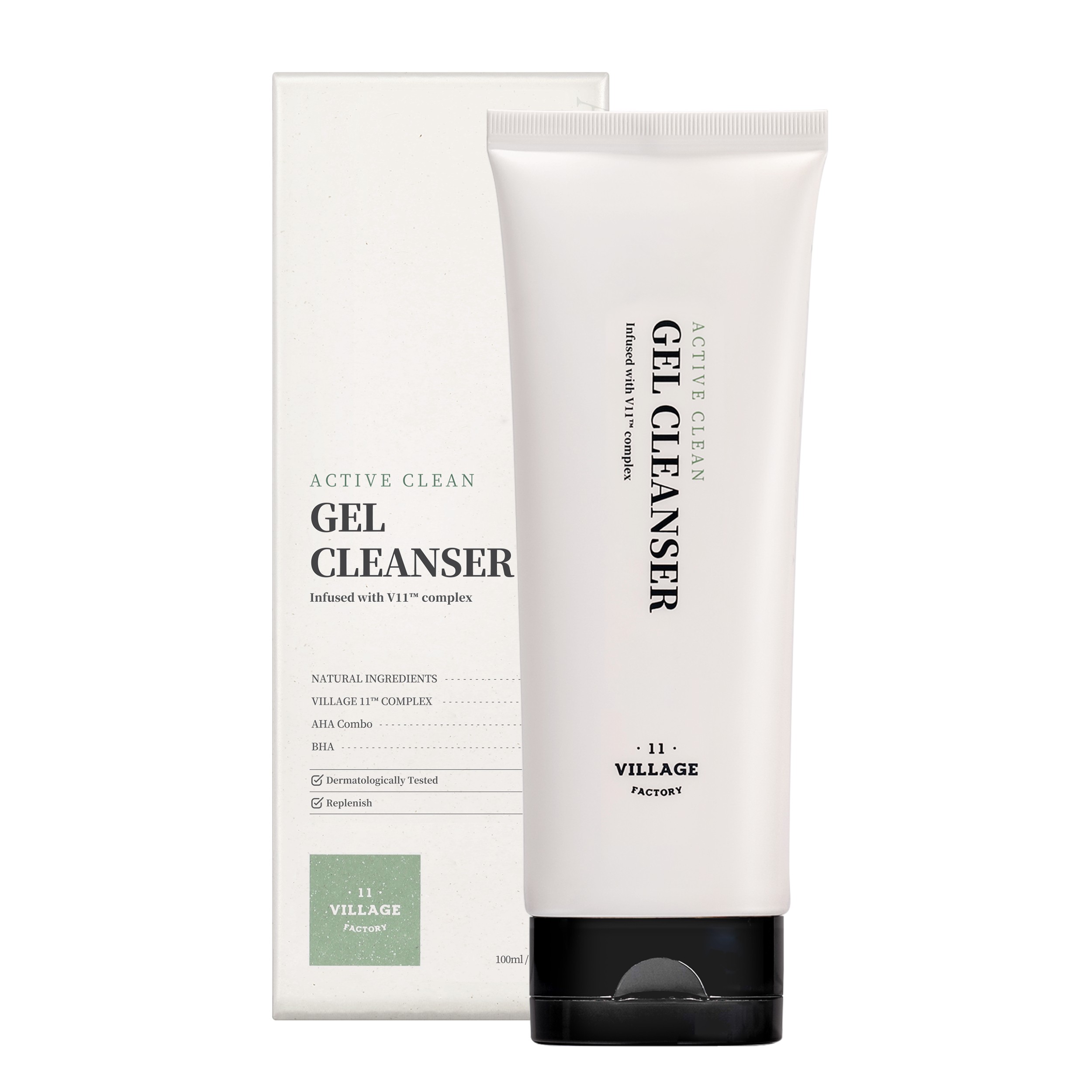 11 Village Factory Active Clean – Gel Cleanser 100ml