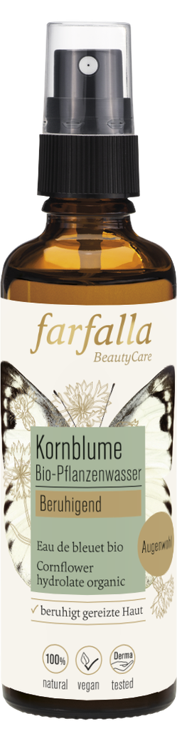 Farfalla Bio-Pflanzenwasser – Kornblume Bio-Pflanzenwasser Beruhigend 5g