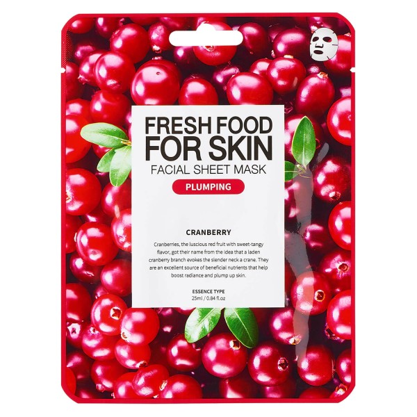 Image of Fresh Food - Facial Sheet Mask Cranberry