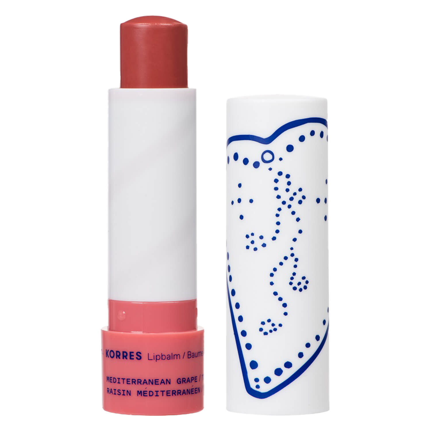 Korres Care - Mediterranean Grape Lip Balm Tinted Neutral Purple 4.5g