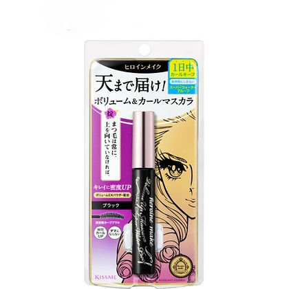 Kissme Heroine – Make Volume & Curl Mascara Super Waterproof Jet Black 6g