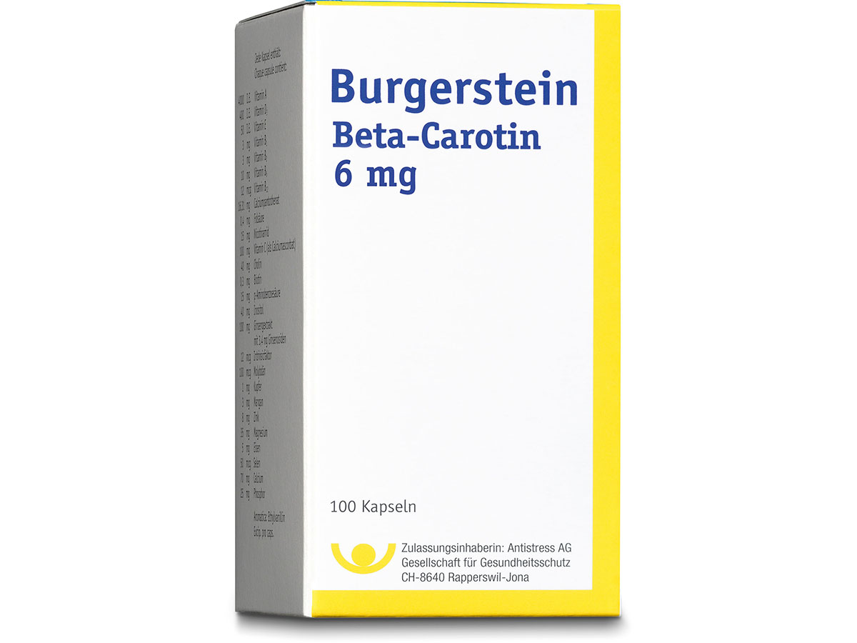 Burgerstein – Beta Carotin 6 Mg Kapseln 100kapseln